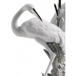 Lladro - Courting Cranes (Silver Luster)